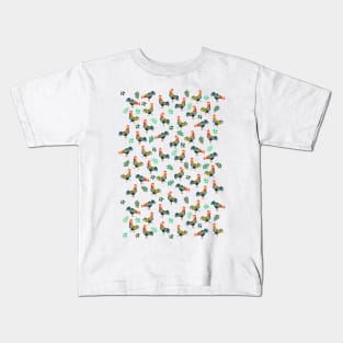 Rooster Pattern Kids T-Shirt